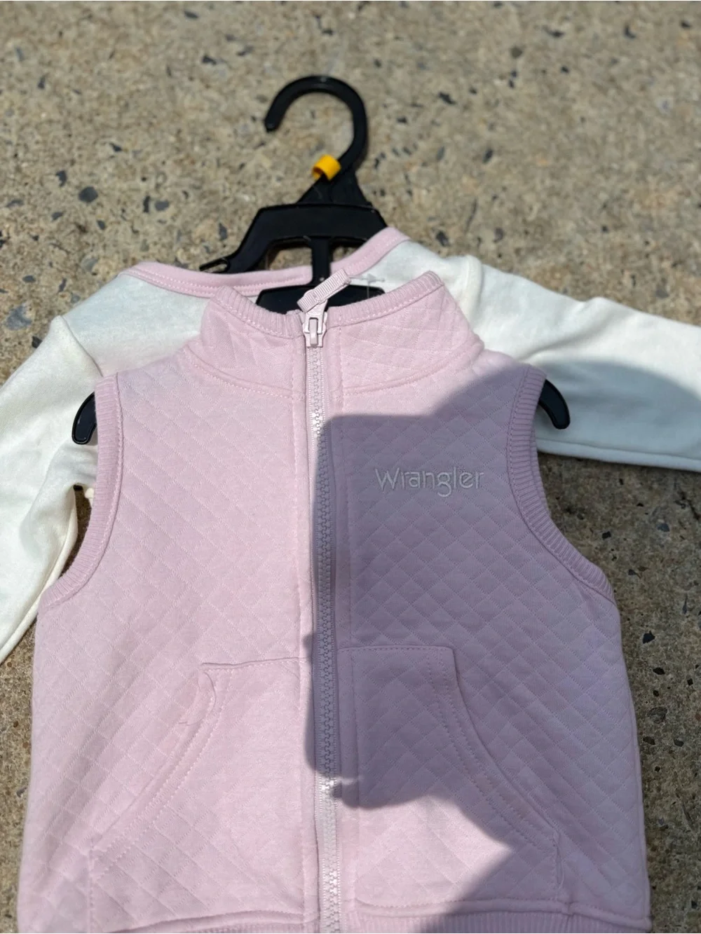 NWT Wrangler Light Pink Quilted Baby Vest